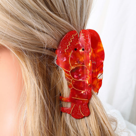 Hand-Painted Animal Hair Clip – Eco-Friendly– Ocean