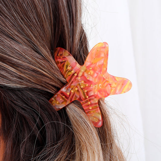 Hand-Painted Animal Hair Clip – Eco-Friendly– Ocean