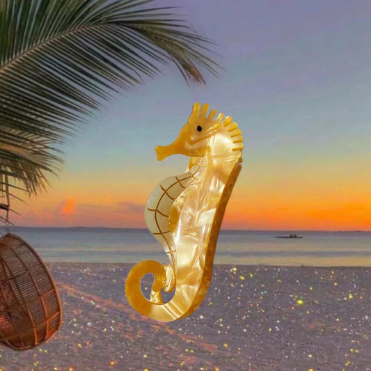 Hand-Painted Animal Hair Clip – Eco-Friendly– Ocean